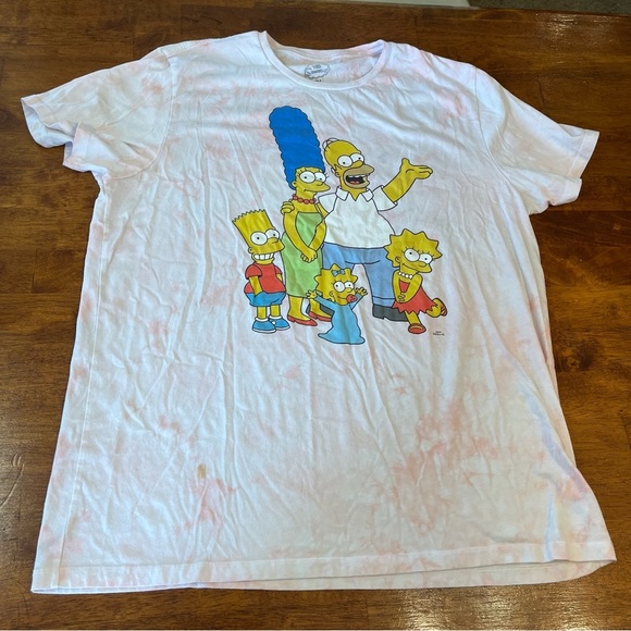 The Simpsons Tops - The simpsons tie dye t-shirt size 2XL